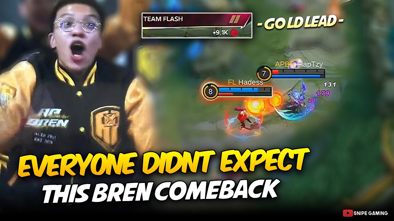 EVEN BREN DIDN'T EXPECT THEY CAN COMEBACK this GAME . . . 😱