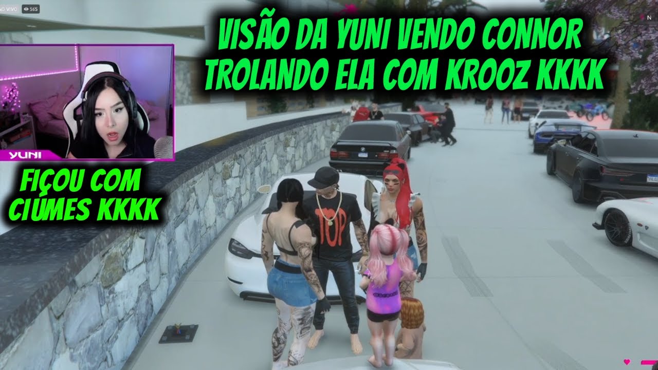 VISÃO DA YUNI VENDO CONNOR TROLANDO ELA COM KROOZ KKKK
