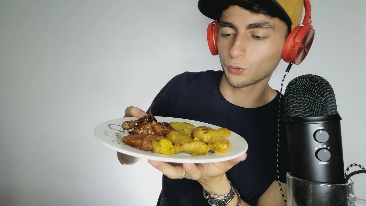 ASMR CON ALITAS MIXTAS / MOUTH SOUNDS INTENSOS / ASMR MIX CHICKEN WINGS MUKBANG / JUANGUI ASMR