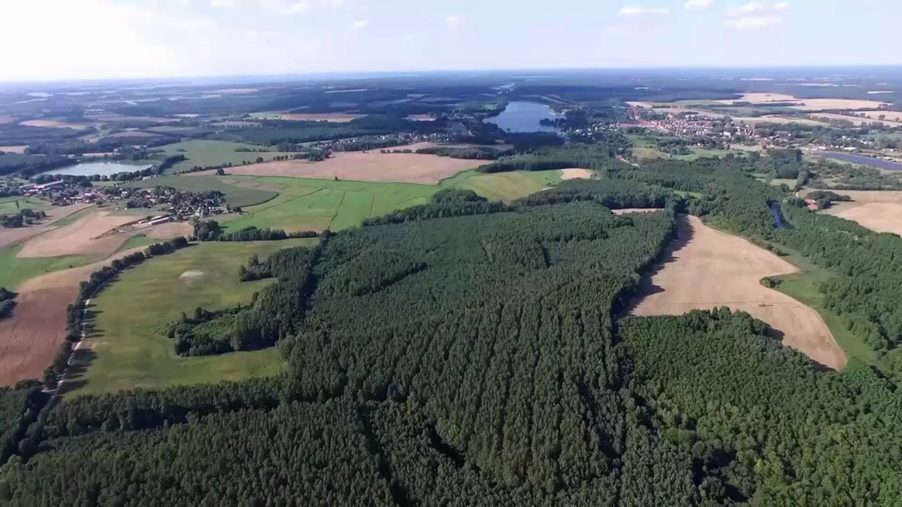 Seenplatte von oben - Zotzensee bei Mirow