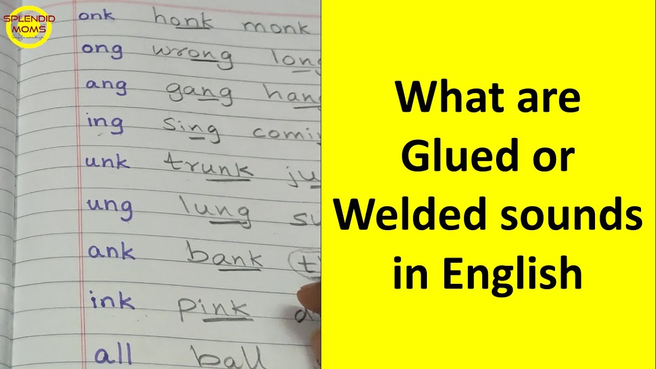 Glued Sounds in English || #glued #welded sounds list