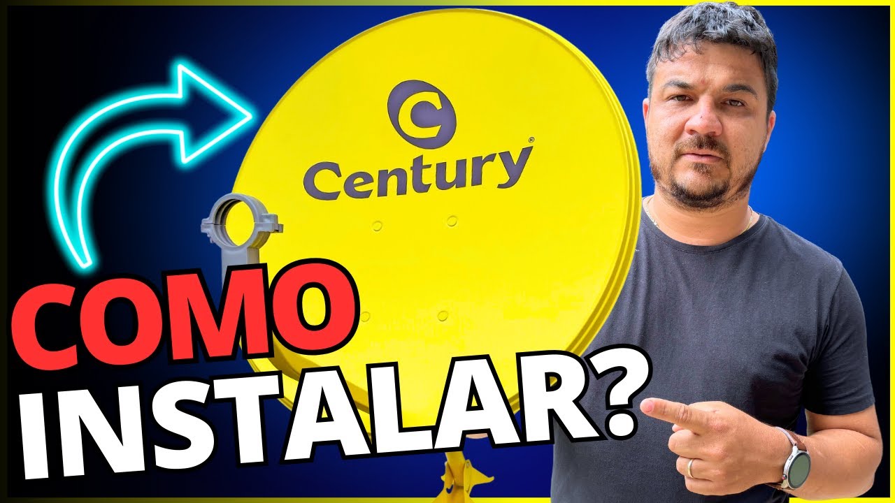 Como Montar e Instalar Antena Banda Ku Century Amarela?