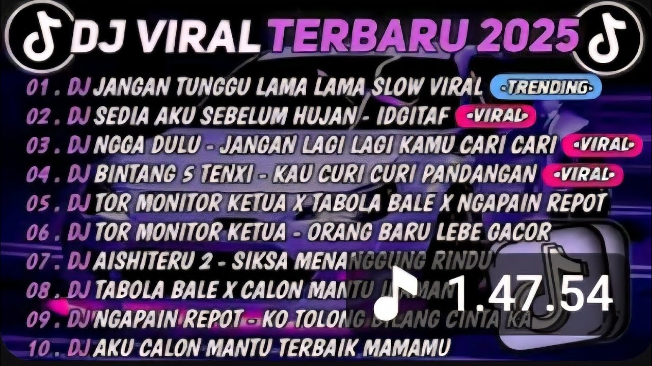 DJ TIKTOK TERBARU 2025🎵DJ JANGAN TUNGGU LAMA LAMA🎵DJ SEDIA AKU SEBELUM HUJAN - IDGITAF