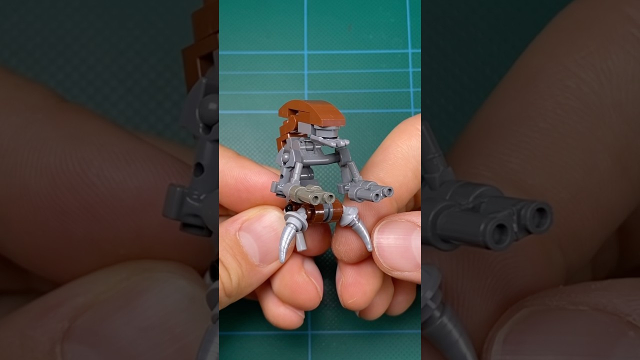 Lego Star Wars minifig scale Droideka #lego #starwars #legostarwars #tutorial