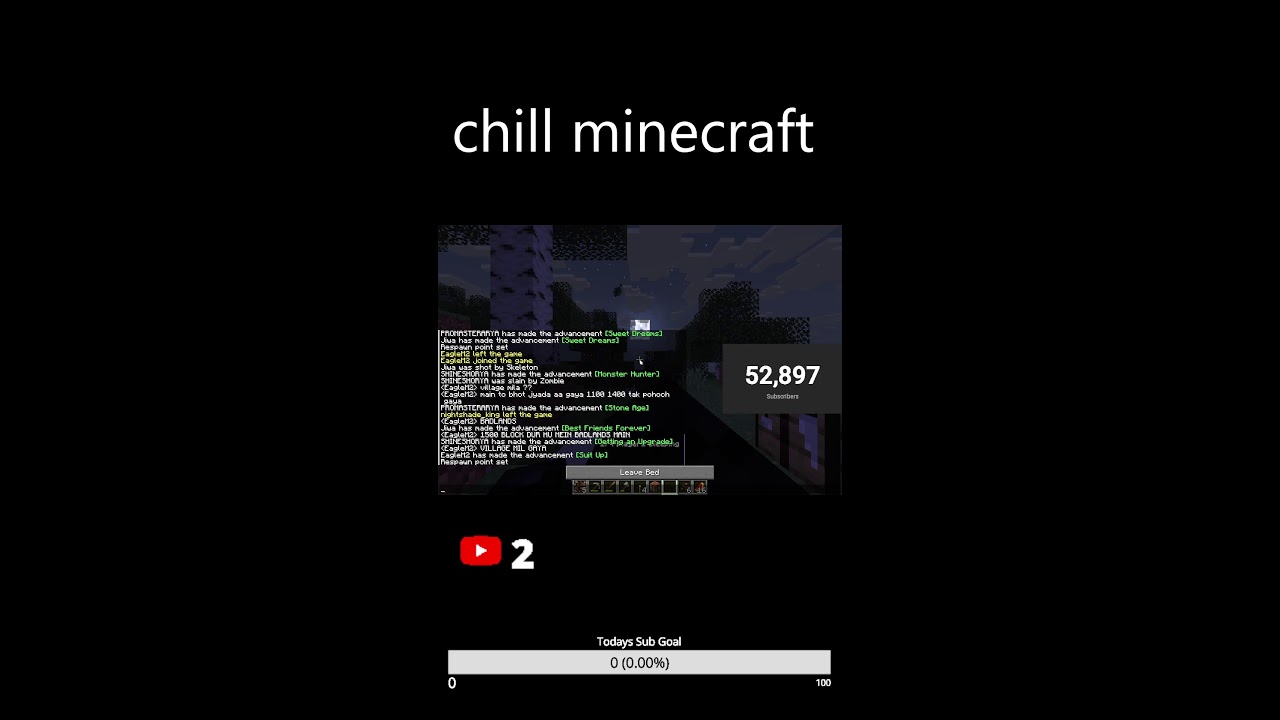 minecraft chill stream public smp