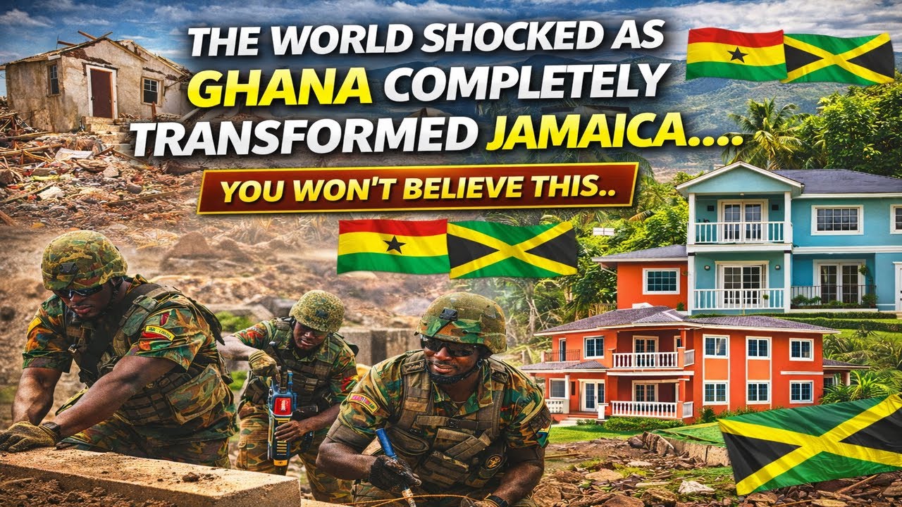 AMAZING FOOTAGE: How Ghanaian Soldiers Rebuild JAMAICA CITIES Hits By HURRICANE MELISA