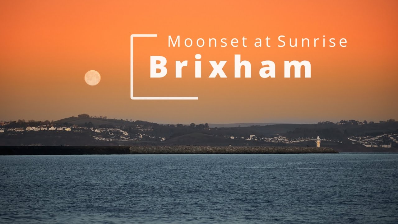 Brixham Moonset at Sunrise