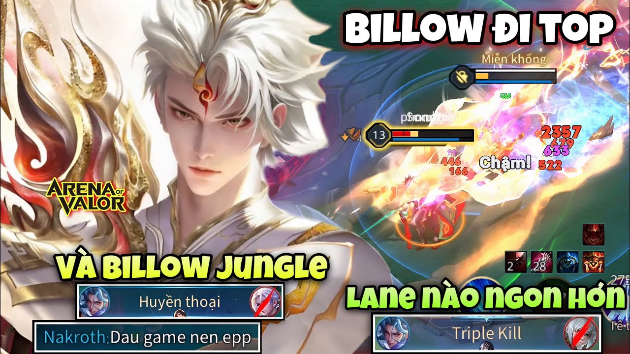 Billow Đi Top Và Billow Đi Rừng Đâu Mới Là Lane Ngon Nhất Của Billow Trên Rank Đại Cao Thủ !!!