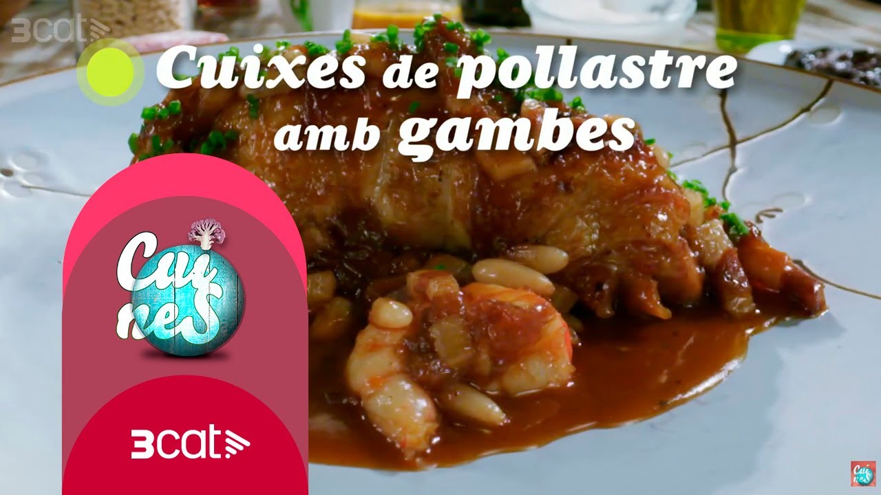 Cuixes de pollastre amb gambes - Cuines