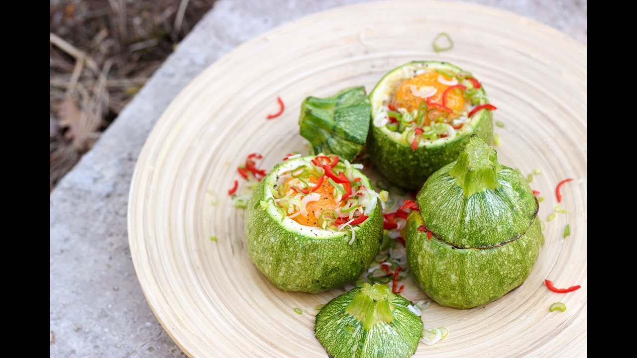 BBQ Vanavond?! - Gevulde courgette met spinazie, ricotta en ei