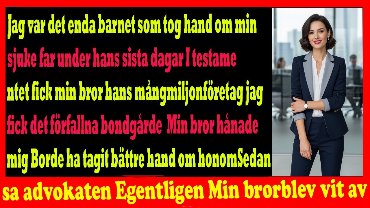 Min bror hånade mitt arv tills advokaten avslöjade sanningen