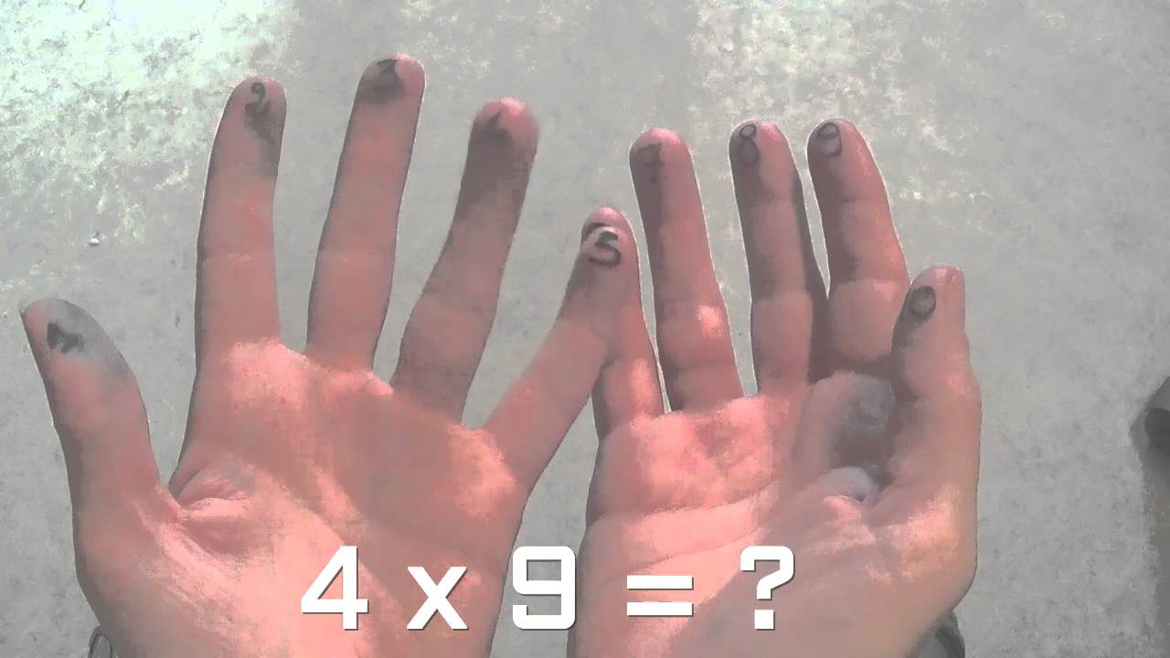 Astuce pour apprendre la table de 9 très facilement en 4 minutes chrono!