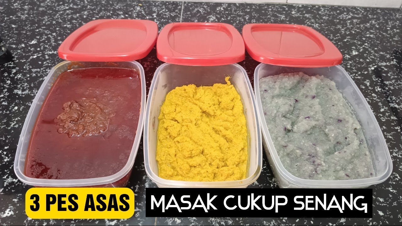 PERSIAPAN BULAN PUASA, CARA BUAT PES ASAS BAHAN DAPUR TAHAN LAMA..NAK MASAK TINGGAL CEDUK JER