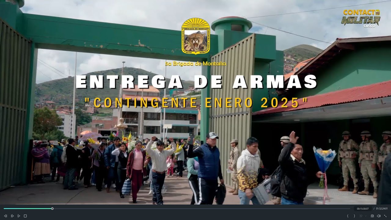 La ceremonia tradicional de entrega de armas en el Ejército