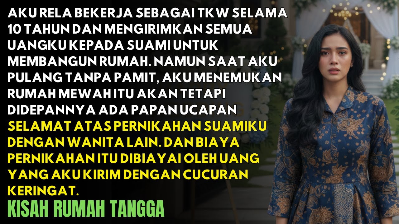 RELA MENJADI TKW 10 TAHUN, NAMUN SUAMI TEGA MENIKAHI WANITA LAIN DENGAN UANG HASIL KERINGAKTKU
