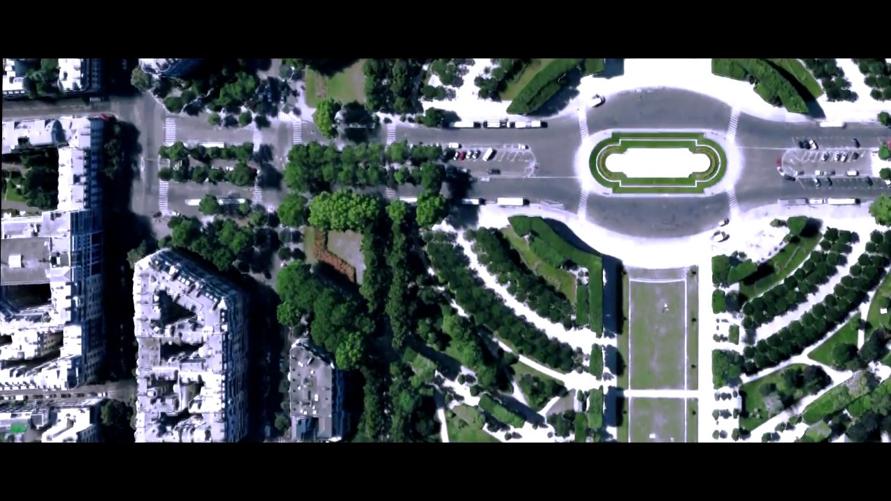 Eiffel Tower Drone Shot