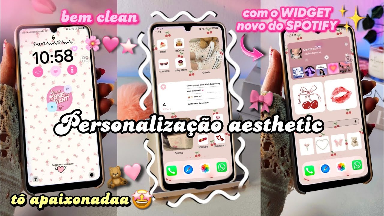 PERSONALIZAÇÃO AESTHETIC DO MEU CELULAR