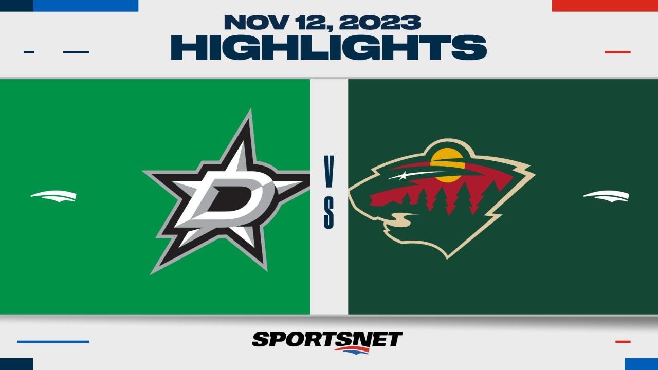 NHL Highlights | Stars vs. Wild  - November 12, 2023