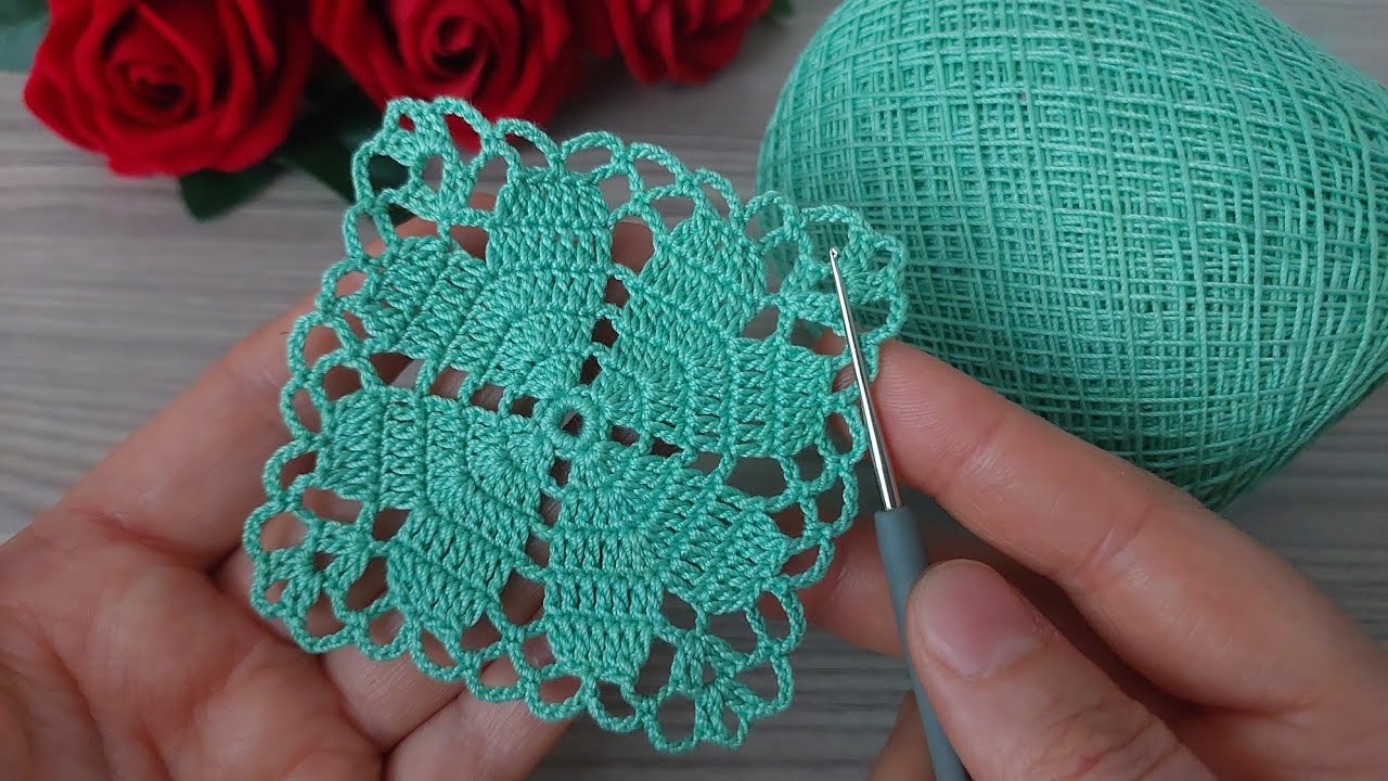 Wonderful Flower Crochet Pattern 🌸 Easy Step-by-Step Tutorial for Beginners