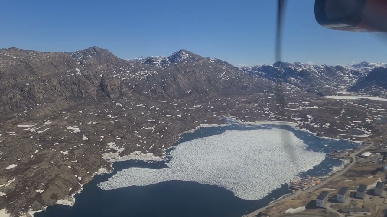 Approach to Sisimiut Airport, Greenland