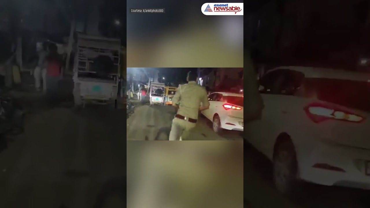 VIRAL | Video Captures Neck To Neck Chase of Police and Drunk Driver in Fatehpur | Asianet Newsable