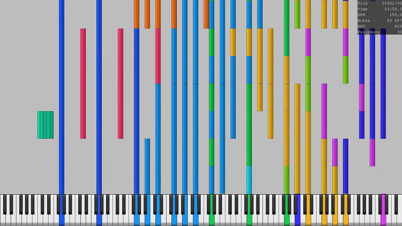 [Almost Black MIDI] I Whish You Merry Christmas | 50 Thousand Notes