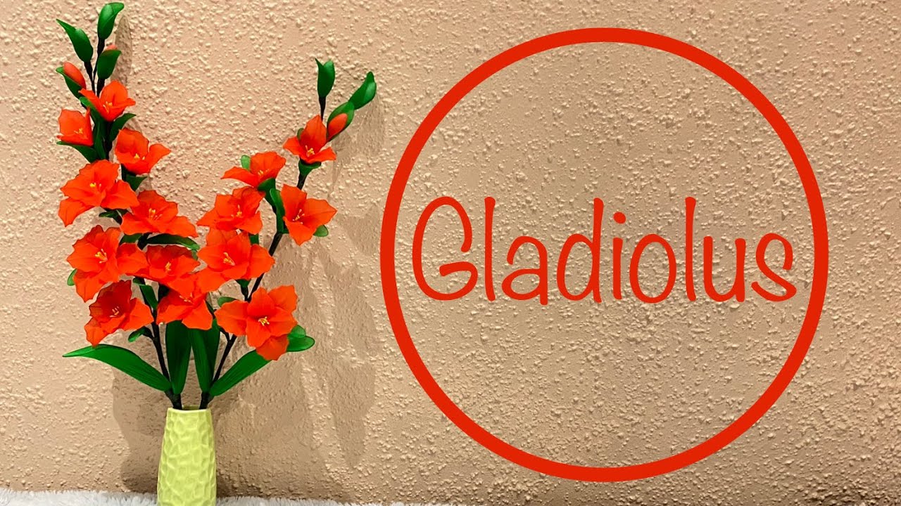 How To Make Easy Nylon Stocking Flower Step By Step ( Gladiolus)