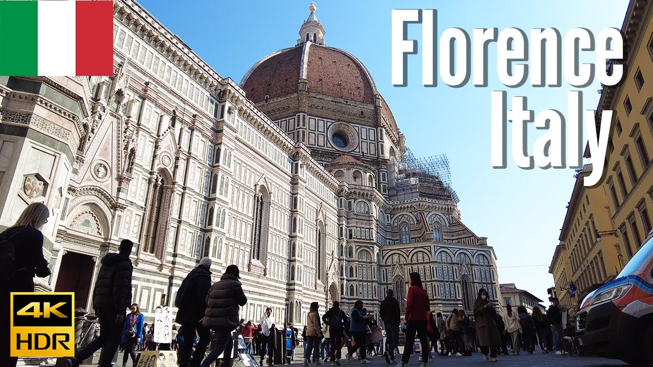 Florence, Italy 🇮🇹 - The Duomo to Ponte Vecchio - 4K Walking Tour in 2022