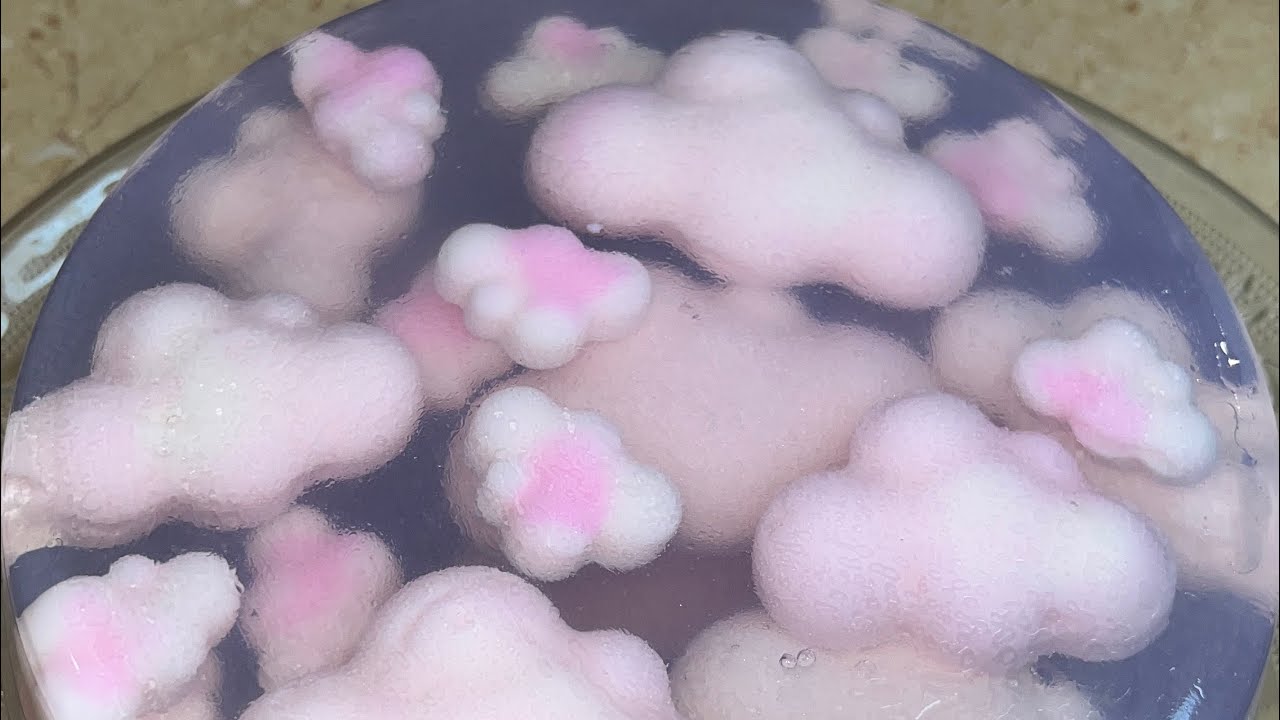 cute cloud purple jelly cake 🌥️☁️✨