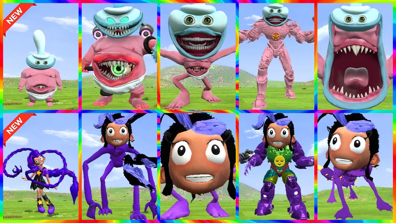 Every New Binky Drinky Evolution vs LILY LOVE BRAIDS in Garry's Mod #garrysmod #roblox