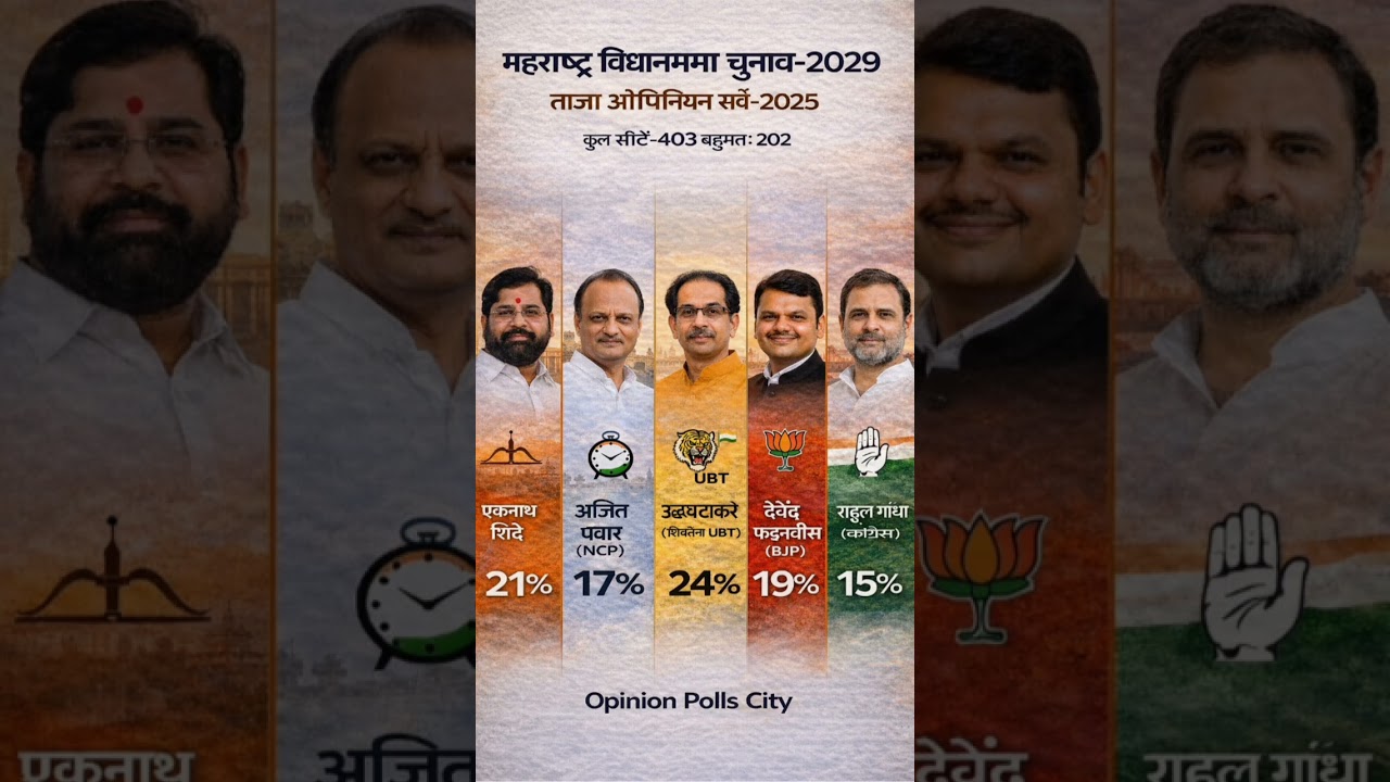 😱Maharashtra Election 2026 Opinion Poll: BJP 130+? Mahayuti vs MVA Shocking Results🗳️#politicalnews