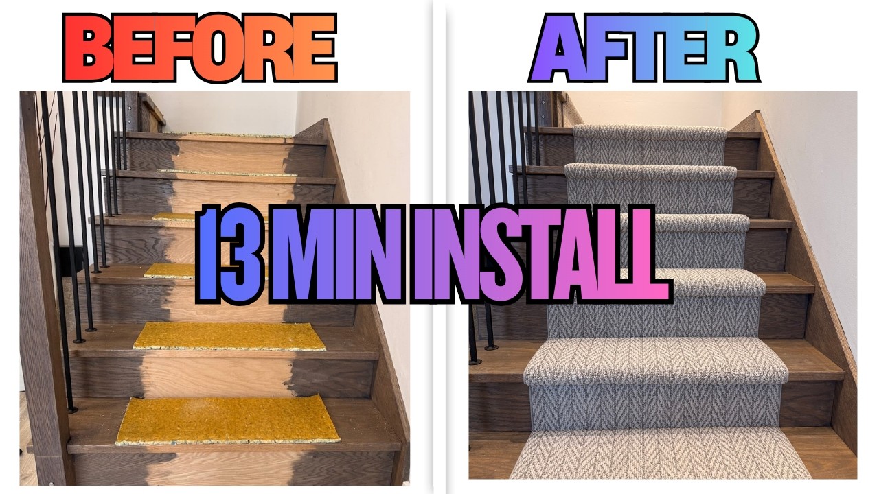Try This 13 Minute Stair Runner Installation Technique