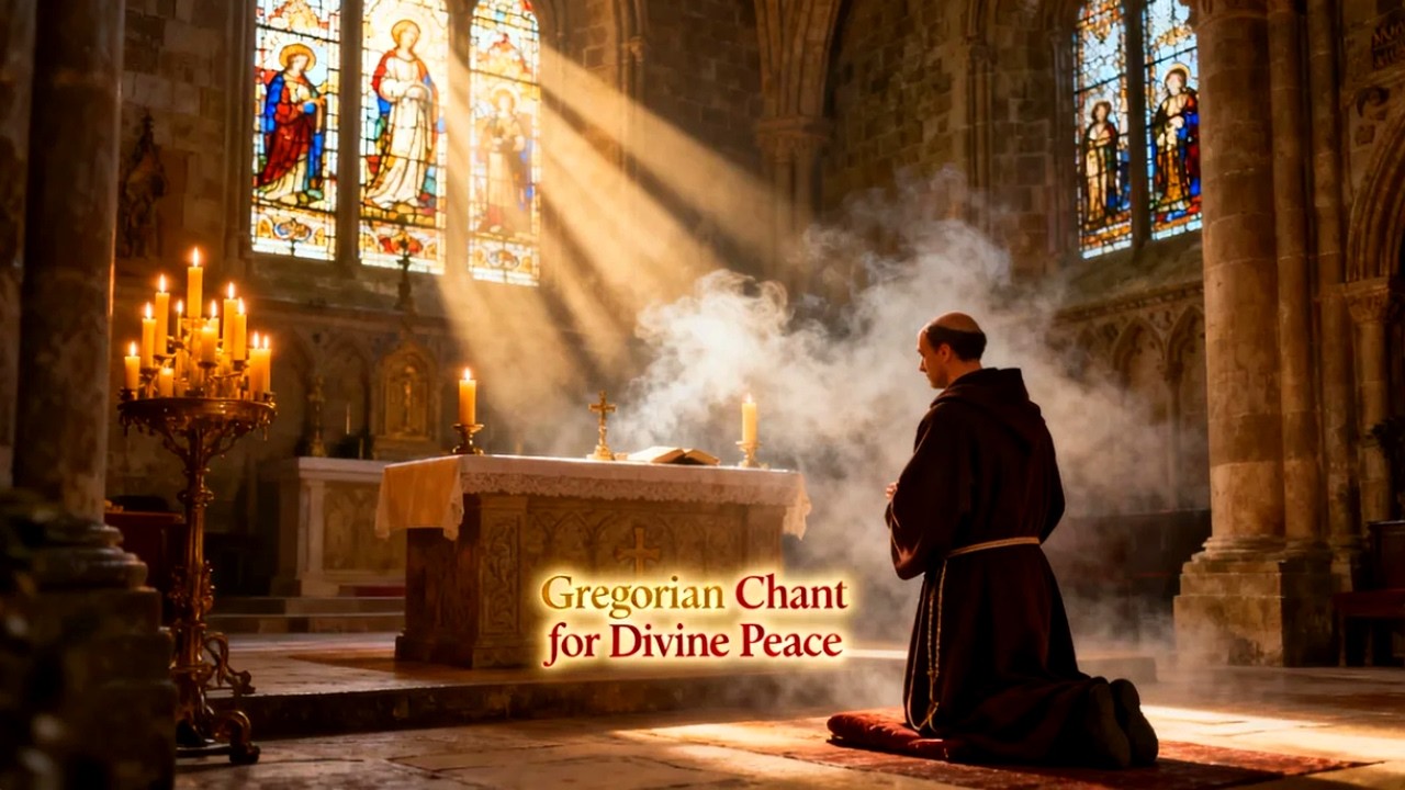 Gregorian Chant for Healing Sleep and Divine Harmony | Benedictine Ambience and Sacred Balance