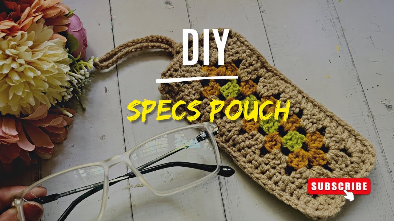 DIY Easy Crochet Specs Pouch | step by step tutorial | Crochet tutorial for Beginners 