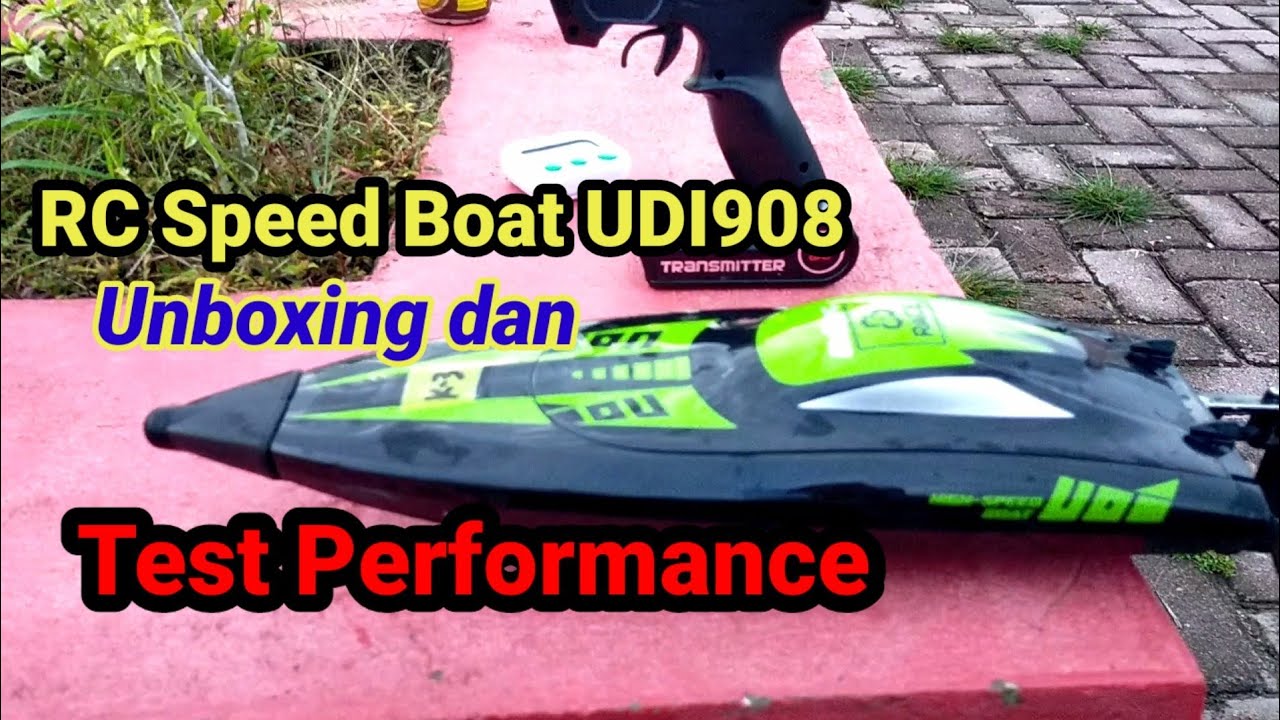UDIRC Speed Boat UDI908 Unboxing and Test Performance