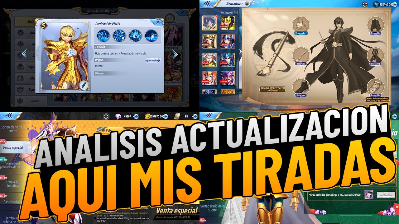 ANALISIS ACTUALIZACION🔥🔥Comunicado COMUNIDAD + tiradas RC Alone🔥🔥#saintseiyaawakening