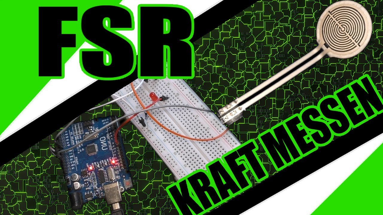 Mit FSR Sensor Helligkeit von LED regeln und Kraft messen mit Arduino Elektronik Tutorial Deutsch