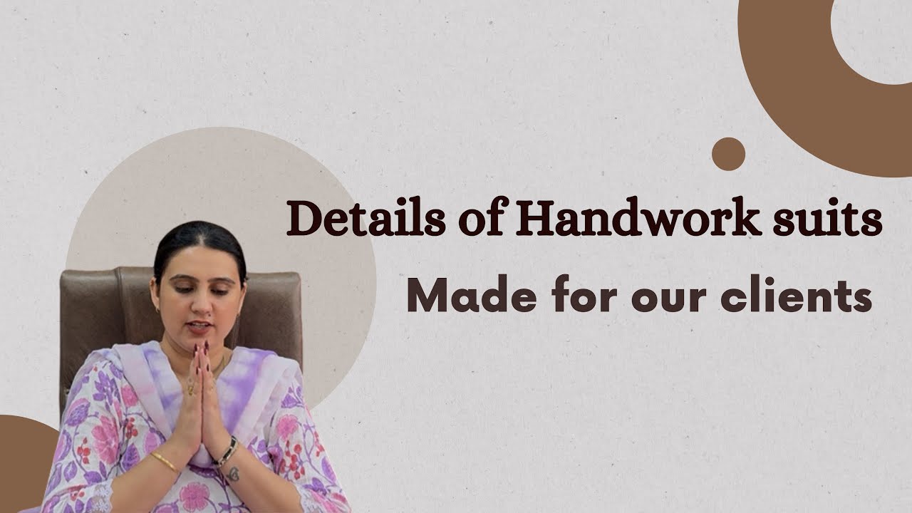 See what all handwork suits we dispatched today !!