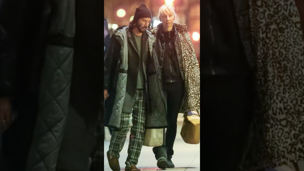 Keanu Reeves & Alexandra Grant in the public