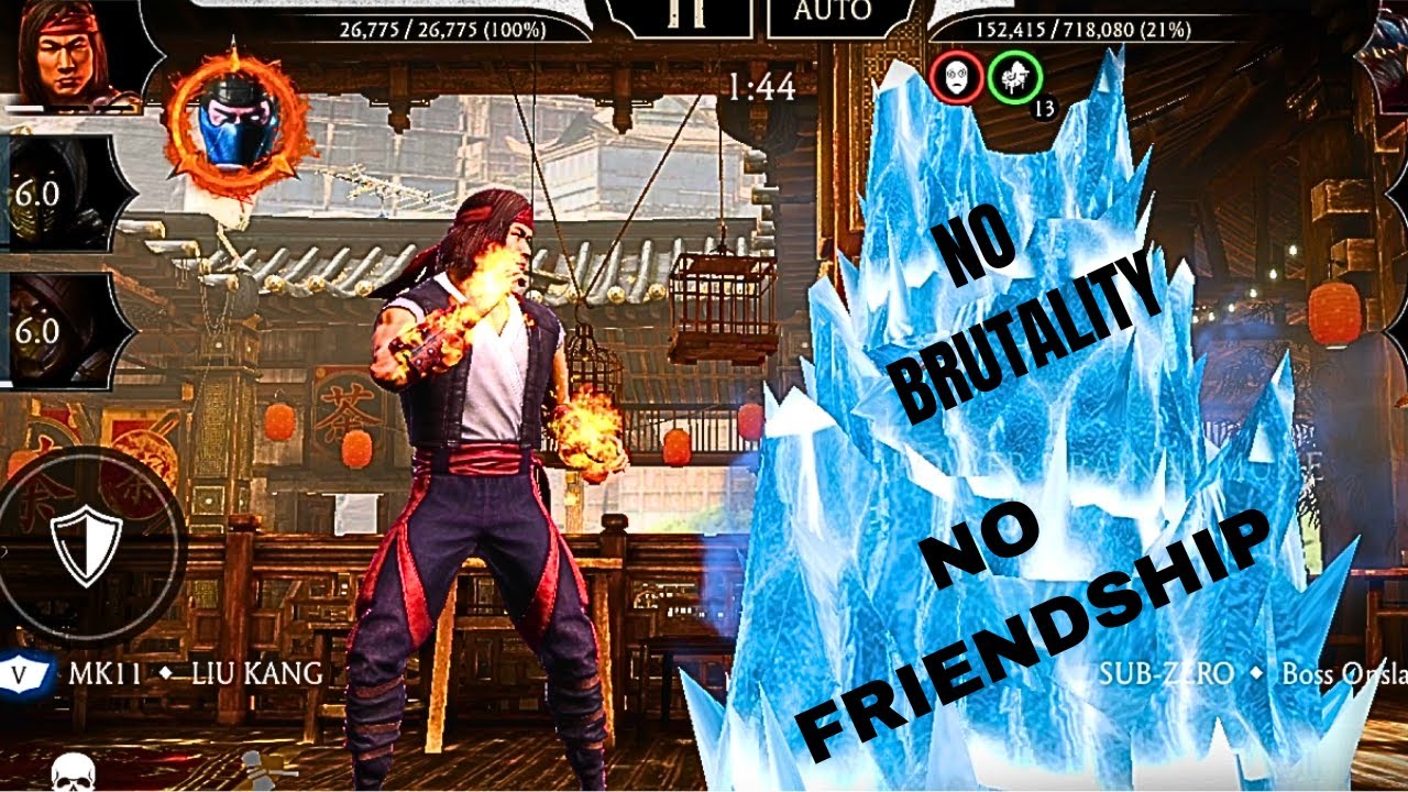 Tower of time BOSS Fight 25 WITHOUT Brutality or Friendship. Full Guide! MK Mobile