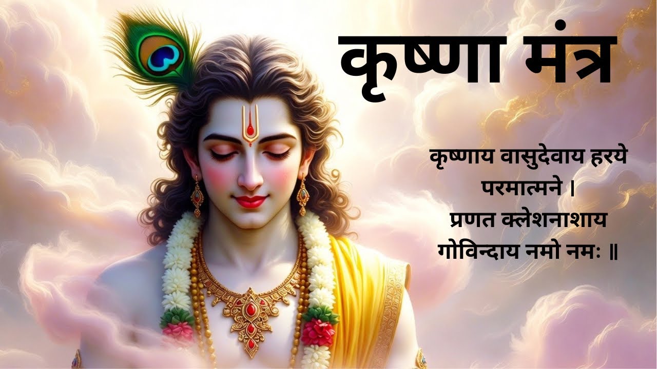 Krishna Mantra - Om Krishnaya Vasudevaya Haraye Paramatmane | Bhakti Song | Krishna Bhajan
