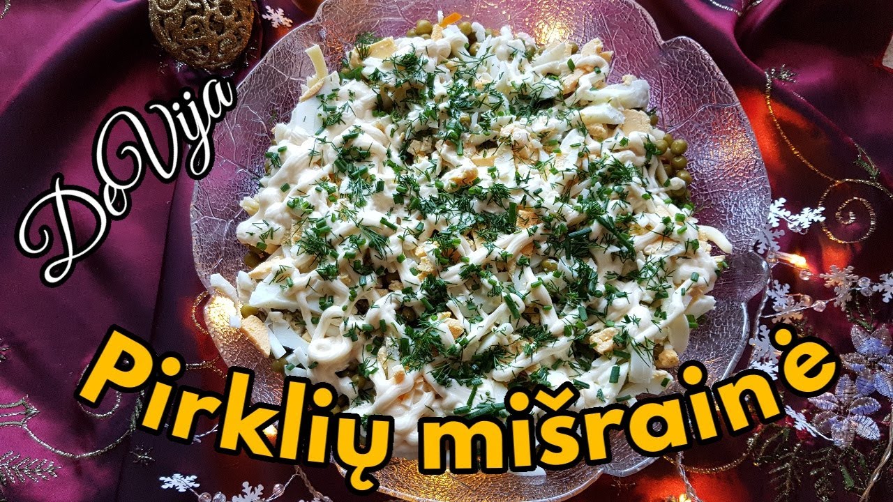 Pirklių mišrainė* Paprasta* Skanu* Sotu *Naujametinis stalas #DeVija