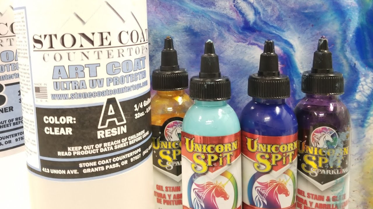 Resin Painting With Unicorn Spit!