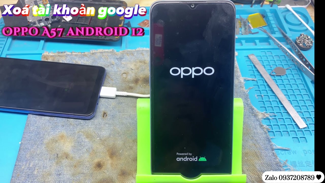 Hướng dẫn xoá tài khoản google oppo A57 android 12
