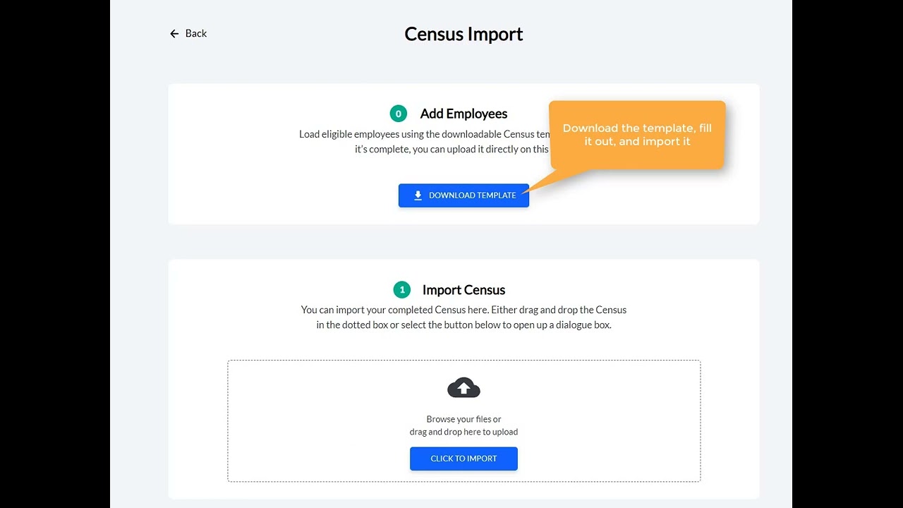 How to do an XLSX census batch enrollment
