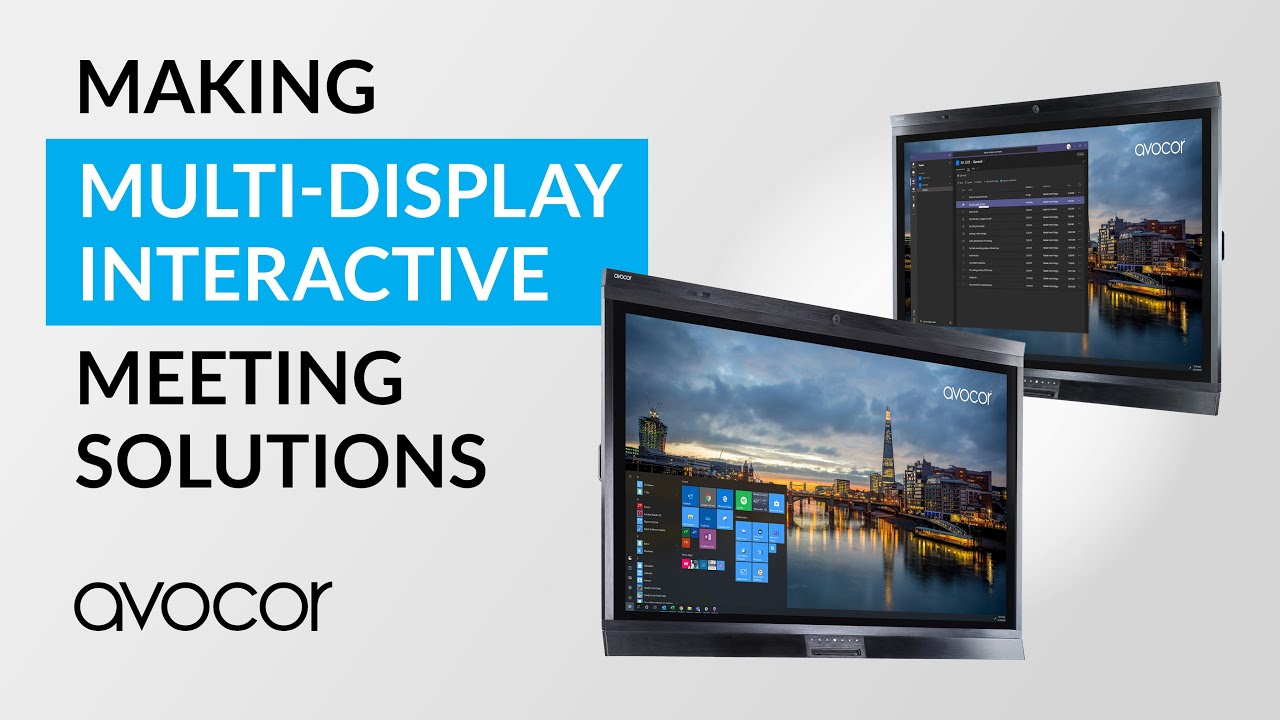Tech tips - How to set up multiple Avocor interactive displays with touch