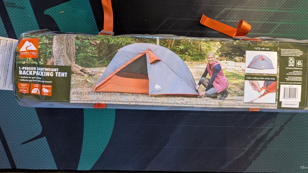 Ozark trail 1 person backpacking tent. I found it at my local Walmart for 49$!!!!!!!!