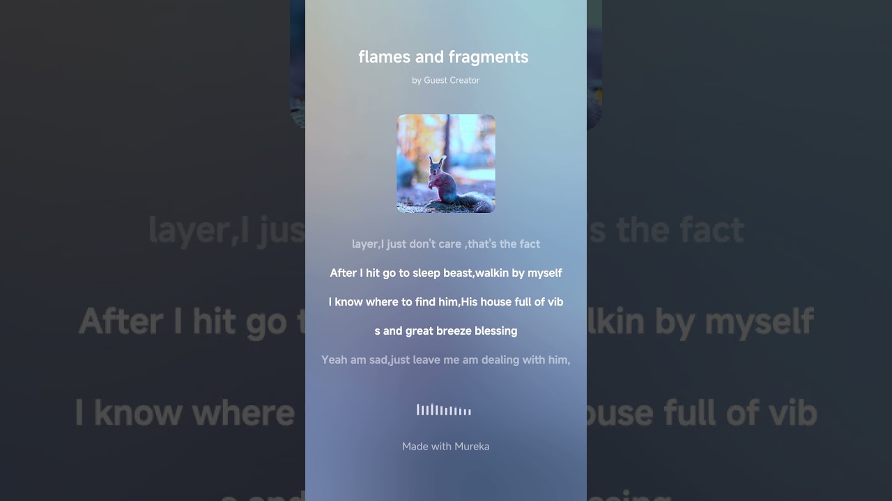 Flames and fragments 