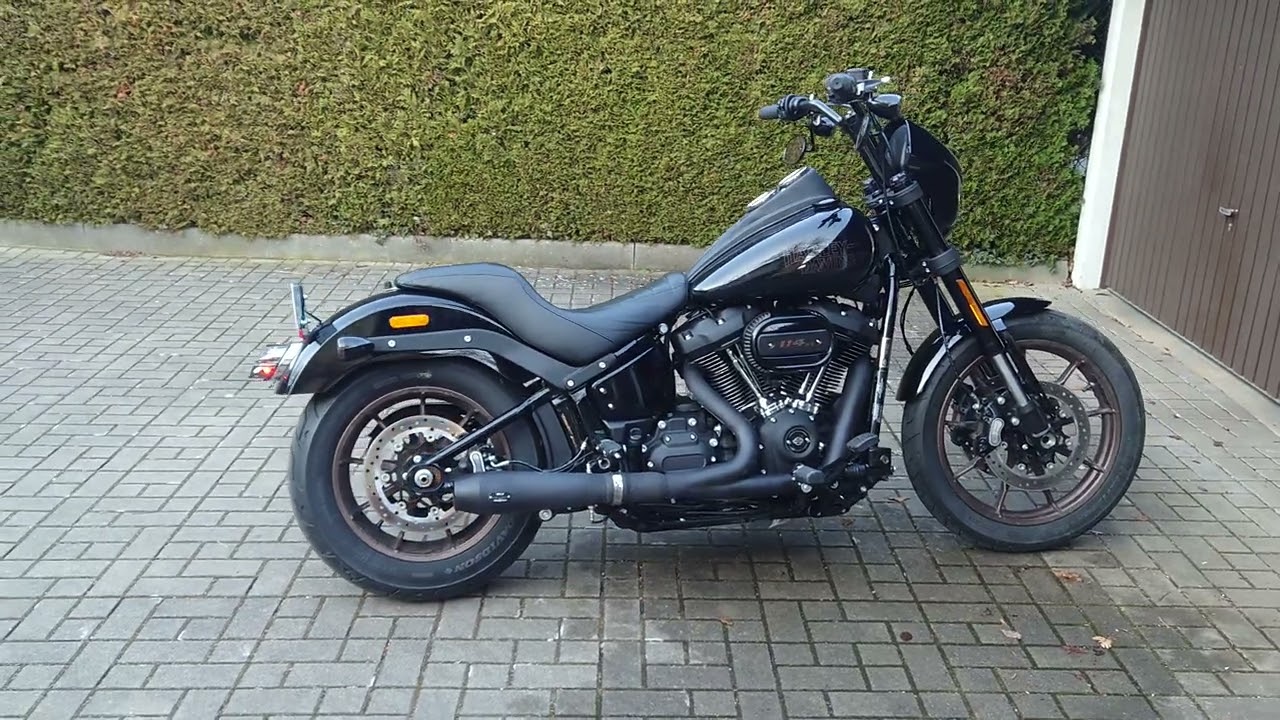 Harley-Davidson Softail Low Rider S sound. MCJ 2 in 1 Auspuff Euro 5 ABE