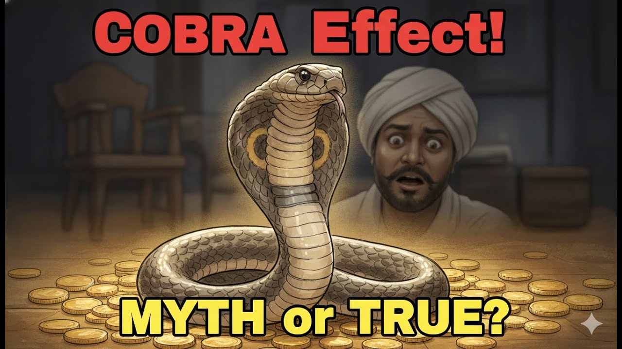 The Cobra Effect Is a Lie 🐍❌ — Here’s the Real Story | Weird History Facts #cobraeffect